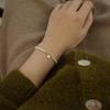 S925 Sterling Silver Freshwater Pearl Bracelet - Elegant Rice-Shaped Design for Women