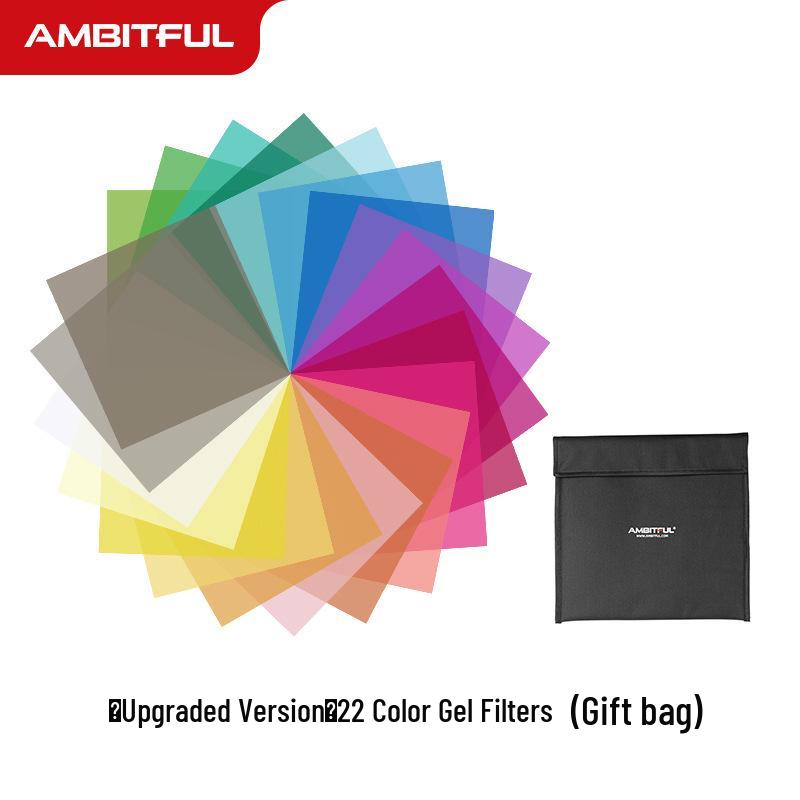 Ambitful Photography Color Filter Paper: 22-Color Diffuser and Color Temperature Sheets.