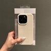 Pink and White Striped Phone Case For iPhone 17 Pro 16 15 14 13 12 14 Pro Max Air 16E X XR XS Max Plus Soft TPU Cover Cases