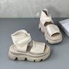 Rundzehen-Römersandalen für Damen-Oberbekleidung, 2025 Neuer Sommerstil, Dicksohlig, Hochwertig, Fischmaul, Zehenfrei, Lässige Sandalen