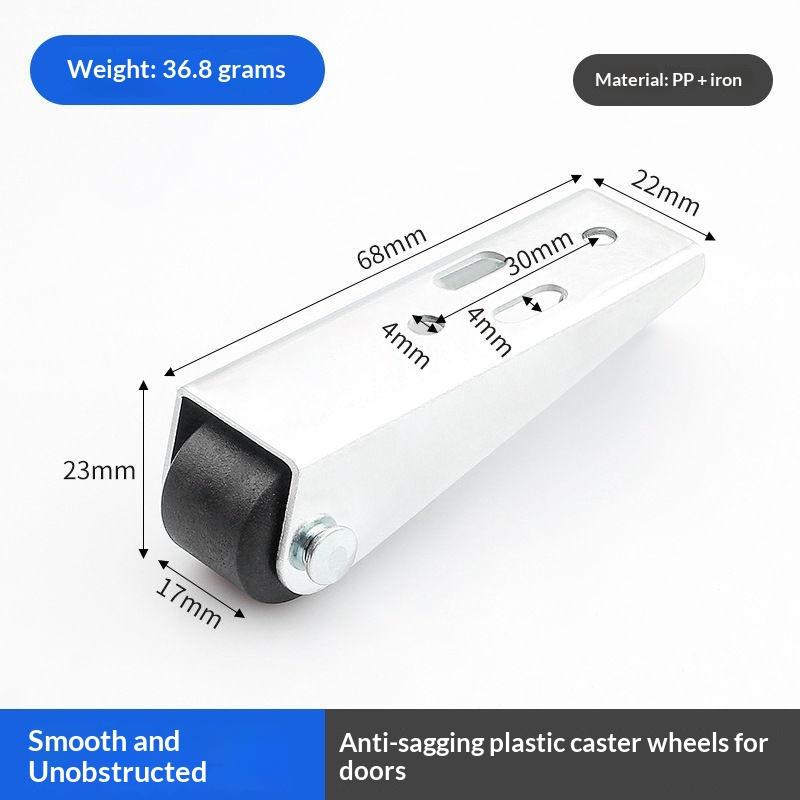 2 Stück Schiebetür-Rollen pulley Universelles Möbel-Lenkrad Mini Leise Leichtlaufende Schienenrollen für Tischschrank