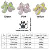 Set da 4 Pezzi Scarpe Traspiranti in Rete per Cani Antiscivolo Protettive Scarpe per Cani Domestici Resistenti all'Usura con Cerniera Copriscarpe in Rete per Animali Domestici