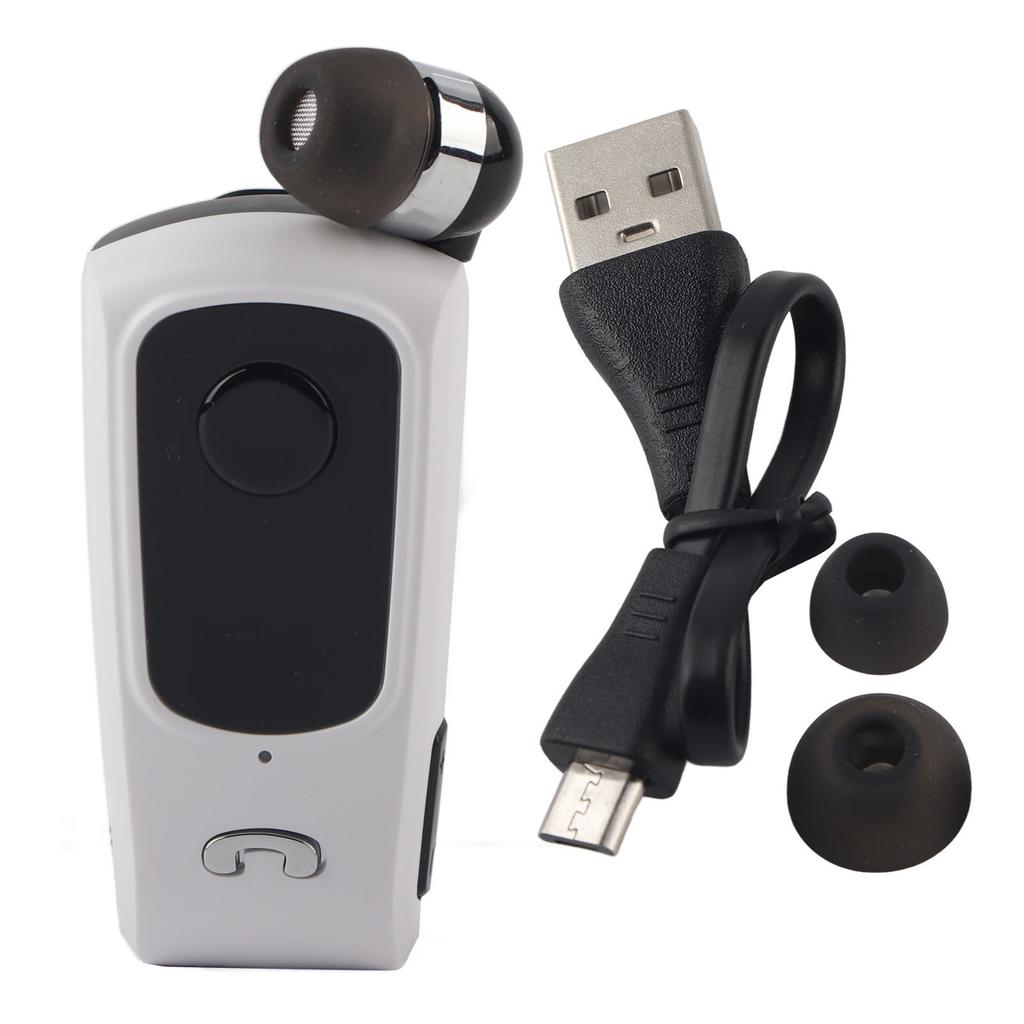 F920 Sports   Headset Earpiece Retractable Hands  Earphone (Black)
