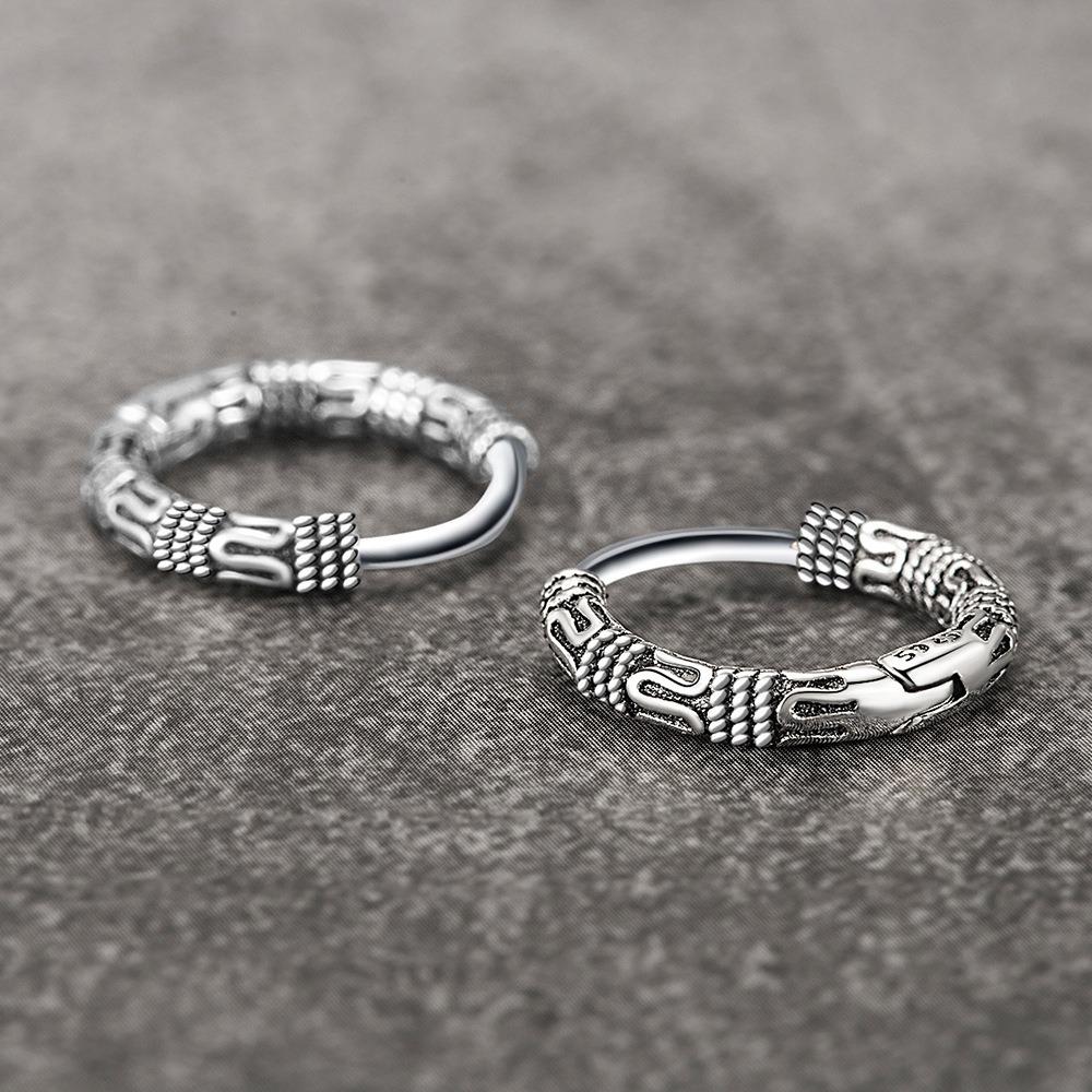 New Style Earrings Retro Round Chain Hemp Rope Chain Personalized Earrings