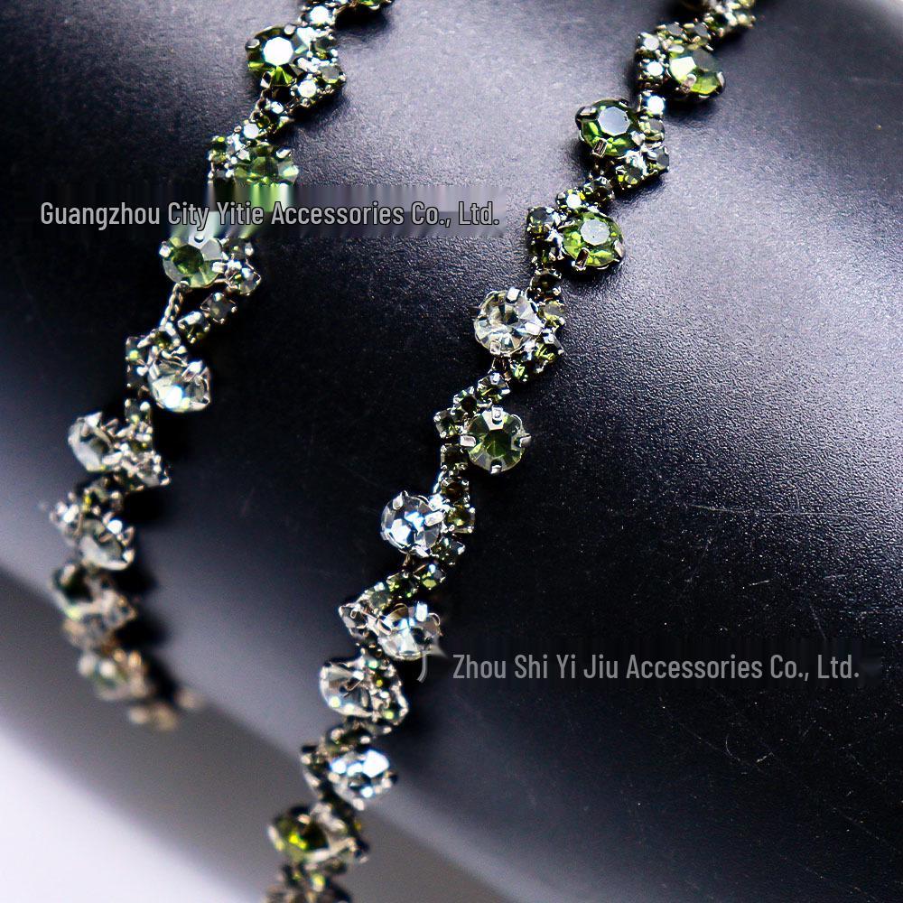 Crystal Rhinestone Claw Chain for DIY Accessories and Clothing Decoration