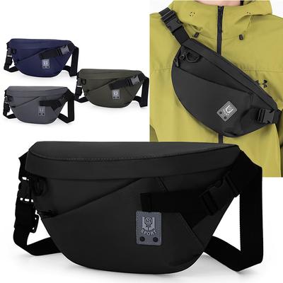 Casual Men's Crossbody Bag - Wear-Resistant Chest Pack with Adjustable Shoulder Strap