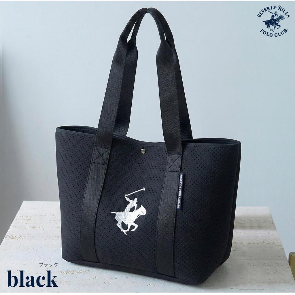 BEVERLY HILLS POLO CLUB BHPC Tote Perforated Stylish Casual Bag Bag, Neoprene-like Material, Lightweight, (bm3028)