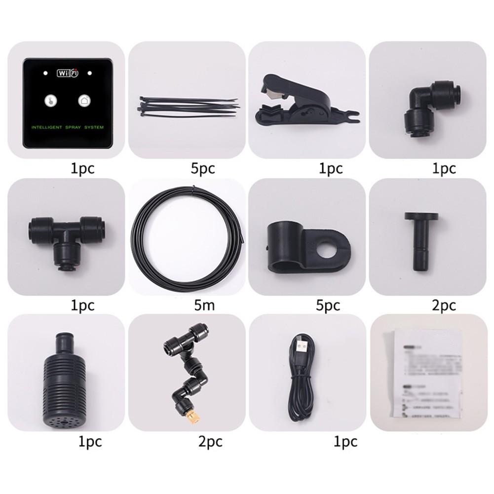 

Эффективное распыление на 360 градусов. Система туманообразования для террариума с WiFi 2 nozzle