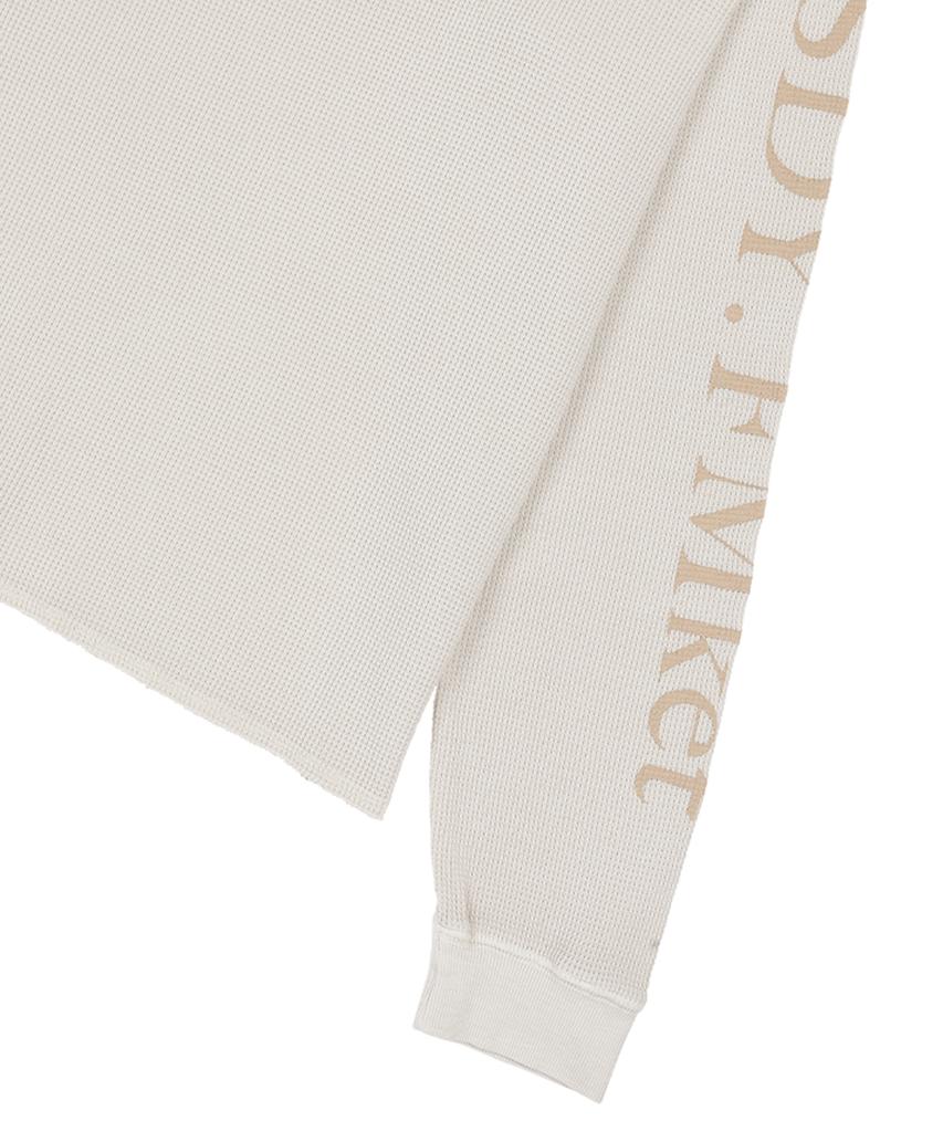SUNDAY FRUIT MARKET Pigment Waffle Ls Tee Ecru