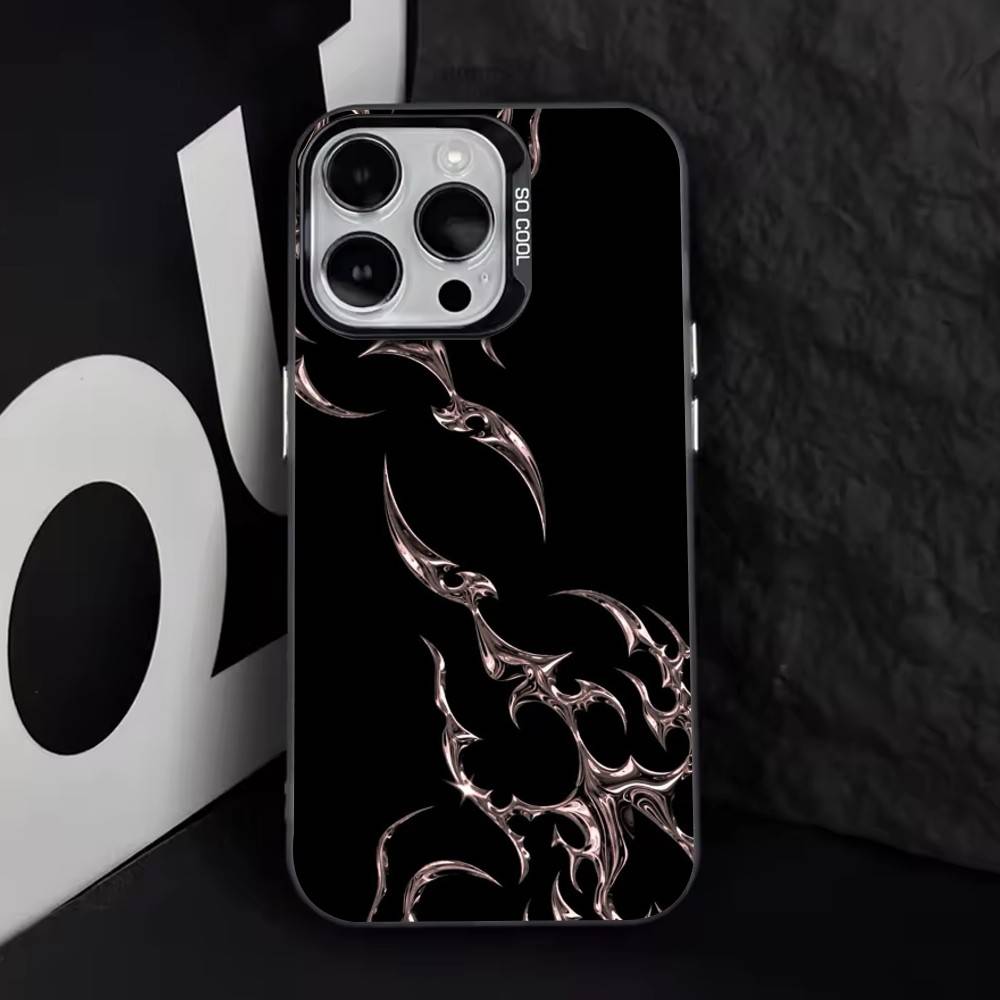

Магические руны Чехол для телефона Для iPhone 17,16,15,14,13,12,11 Plus,Pro Max,XS,Красочный Серебристый Чехол для телефона Funda Cover iPhone11PROMAX