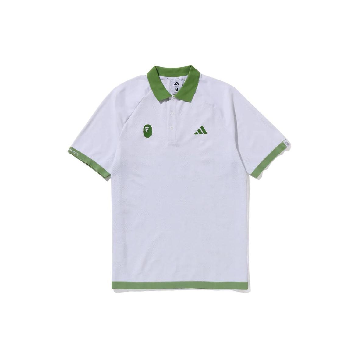 

BAPE x adidas Golf Polo White Men Streetwear 1J73-112-901 S