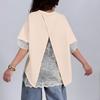 Womens Spring Tops Lace Hem Design Summer Shirts for Women Comfortable Womens Summer Shirts Loose Fit Dressy Tops for Women