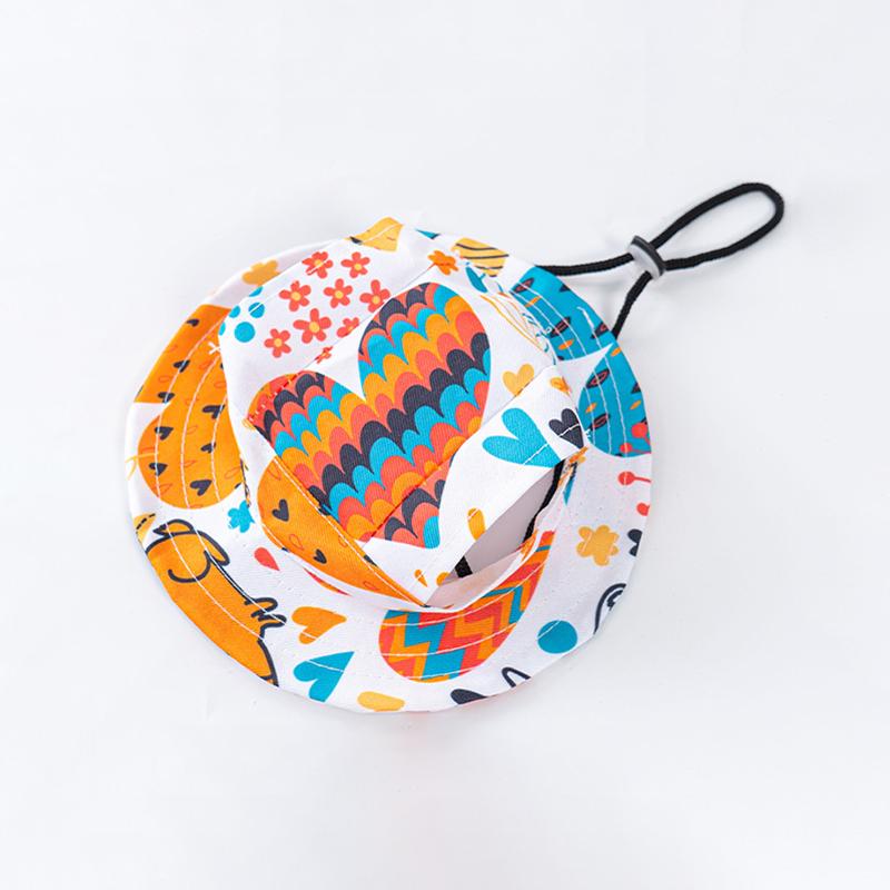 Cappello da Sole Estivo per Gatti con Fori per le Orecchie - Carino Cappellino da Pescatore per Gattini Per Protezione UV Traspirante Cappellino da Sole da Esterno per Gatti