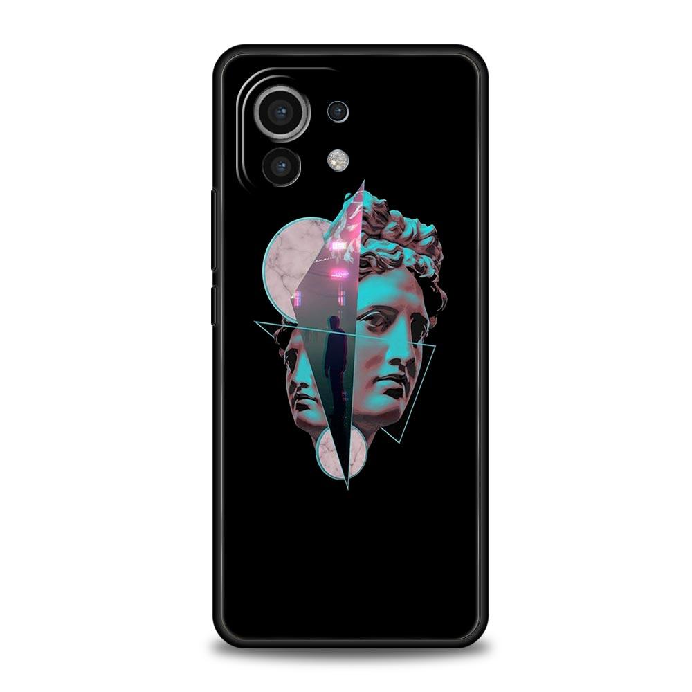 Cartoon Statue Abstract Art Phone Case Cover for Xiaomi Mi 17 Pro Max 15 14 13 12 11 Ultra 15T 14T 13T 12T 11T Pro Lite Soft TPU