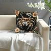 Unique 2D Flat-Printed Spider and Floral Pattern Pillow Cover Sofa cushion cover, home room dormitory decoration, 2D printing