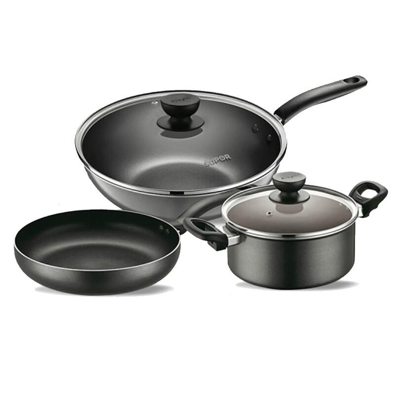 SUPOR Colorful Nonstick 3-Piece Cookware Set