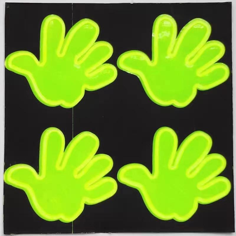 Set of 4 Reflective Bike Stickers Waterproof Designs Bicycles Reflector for Improved Nighttime Riding Safety & Visibility