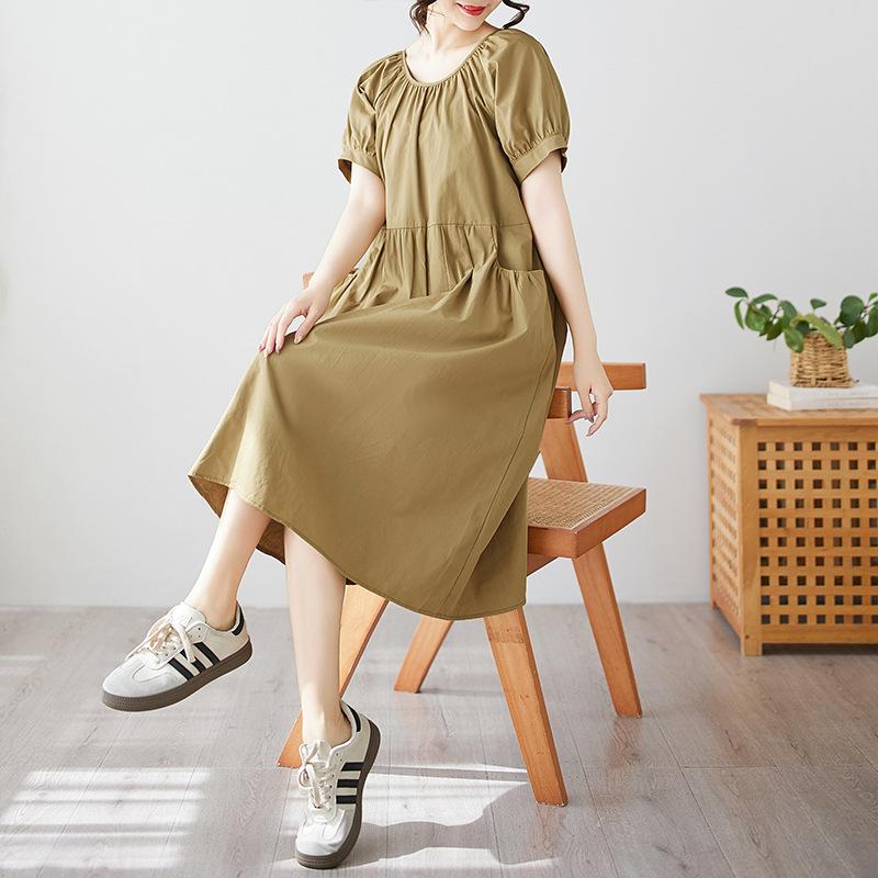 

Женское хлопковое платье на пуговицах спереди Large XL