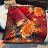 Light Luxury High-End Imitation Silk Scarf Summer Classic Silk Chinese Scarf Shawl Scarf Women'S