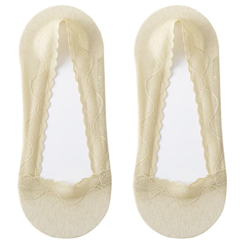Тонкие невидимые нескользящие носки-лодочки Aidi Lace (5 пар)