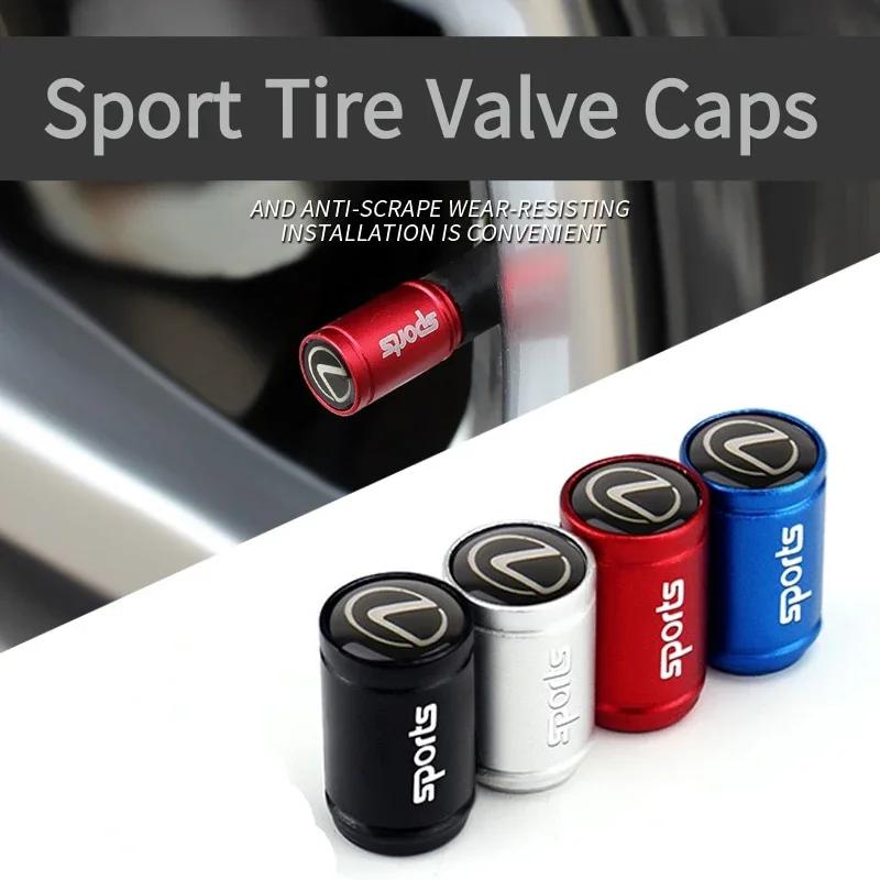 Mode Sportstil Bilstyling Legering Frostat Däckventilspindel Kåpor Dammätande Skydd Modifierade Tillbehör 4 st per set Ventilhatt