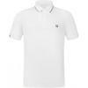 Golf Series Solid Color Polo Shirt Men Tops Jade-White A11M435103F-WT