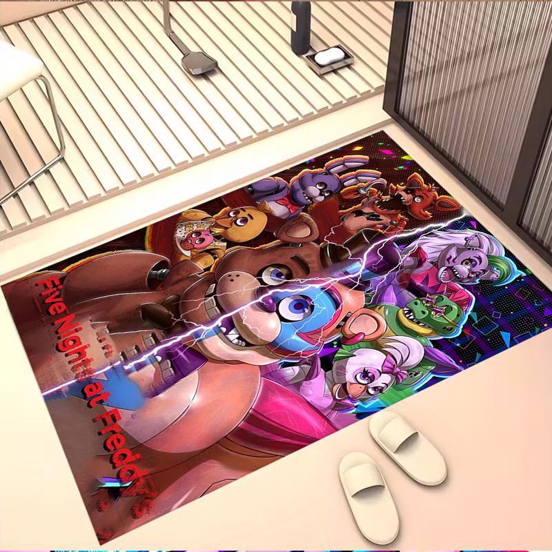 Five Nights at Freddy's Print Rug, Washable Floor Carpet, For Entryway Dorm Laundry Room Office Study, Home Decor Birthday Christmas Gift