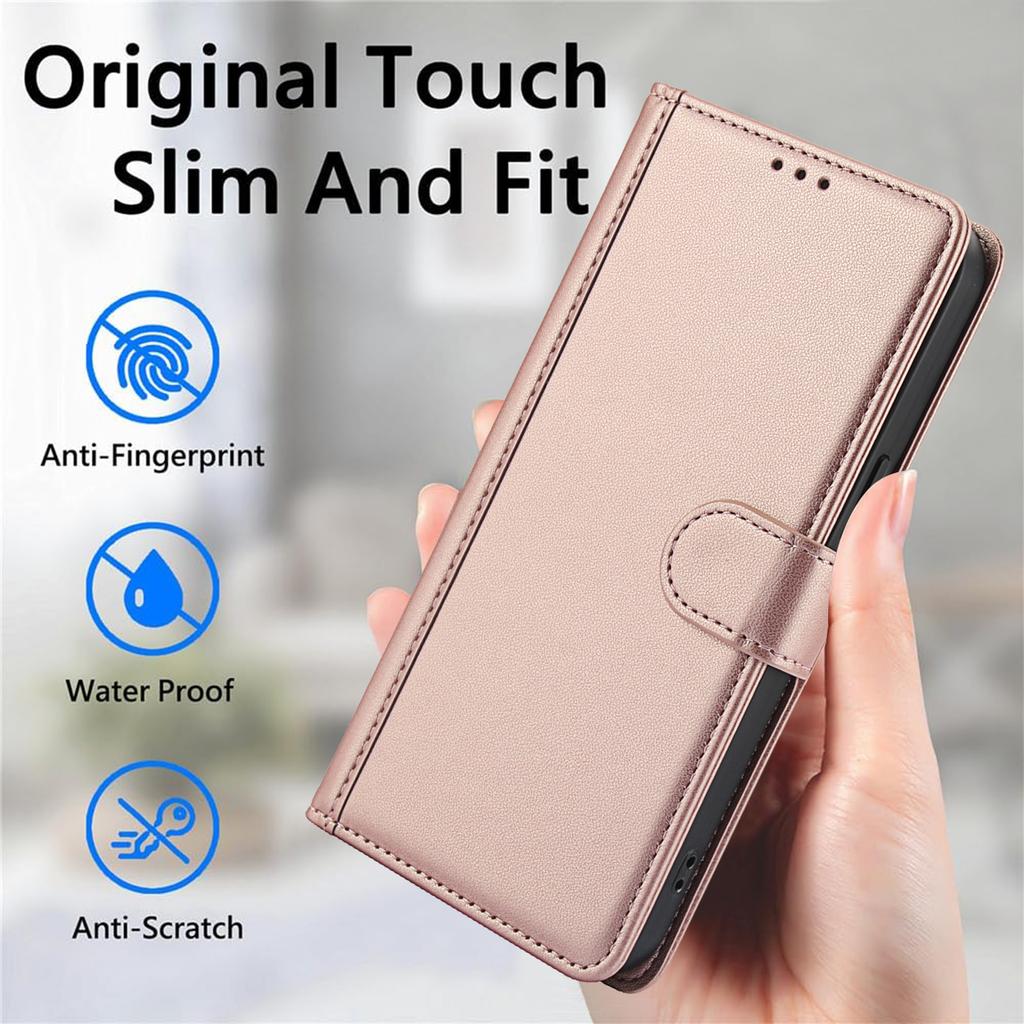SY-003 For Oppo A60 4G Case PU Leather Stand View Phone Wallet Cover with Hand Strap