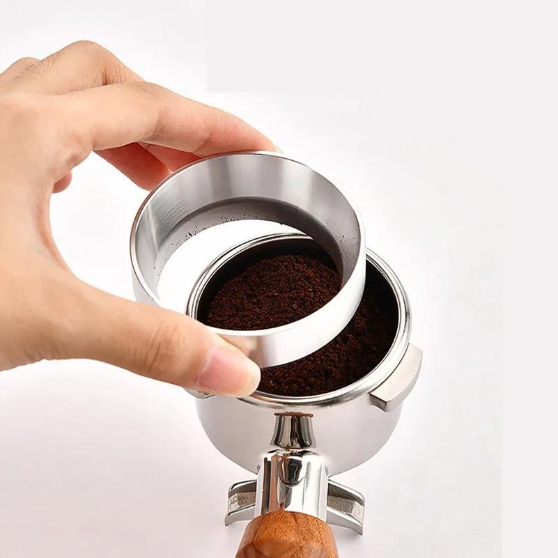 51MM 53MM 58MM Coffee Dosing Ring Magnetic For Delonghi Breville Portafilter Espresso Accessories Barista Funnel Tool Coffeeware