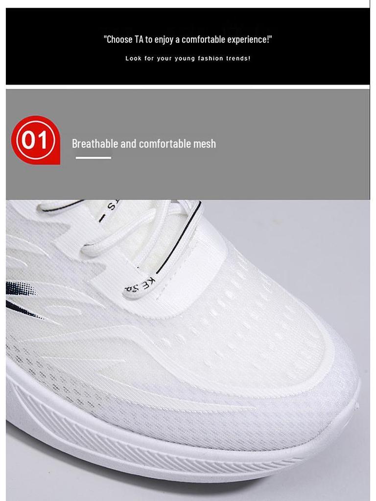 Men's Summer 2025 Mesh Breathable Casual Running Shoes - Soft, Versatile, and Comfortable.