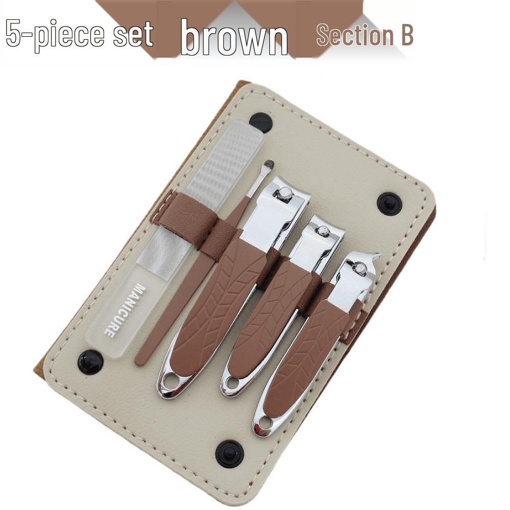 16-Piece Multifunctional Manicure Set: Eyebrow Trimmer, Nail Clippers, Beauty Scissors, Glass File, Foot Planer, Nail Groove Pliers.