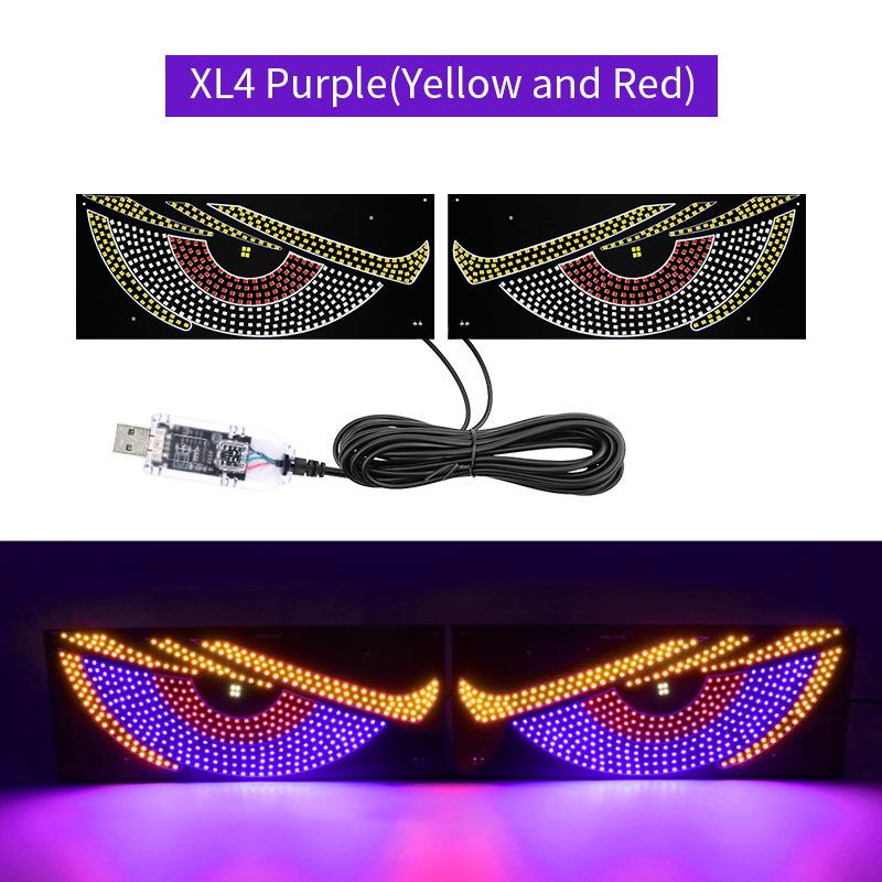 Lumină LED Interior Auto Panou LED Flexibil Lumini Ochi de Diavol Lampă Decorare Auto
