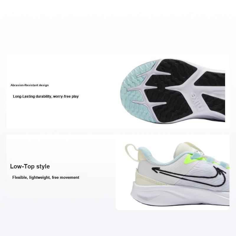Nike Кроссовки Star Runner 4 Next Nature PS Wherever Whenever Kids белые нефритовые-Horizon Volt HQ3470-101 28