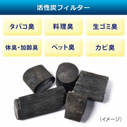 Iris Ohyama Air Purifier HXF-C25-W/RHF-253-TM/RHF-253-WM Compatible Replacement Deodorizing Filter 10 Tatami HXF-A25TF White