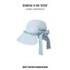 Summer Versatile Sun Protection Sun Hat for Women's New Wrap Around Large Hat with Bow Fisherman's Hat