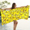 Extra Large Quick-drying Microfiber Beach Towel with Chic Duck Design - Super Absorbent, Lightweight and Stylish