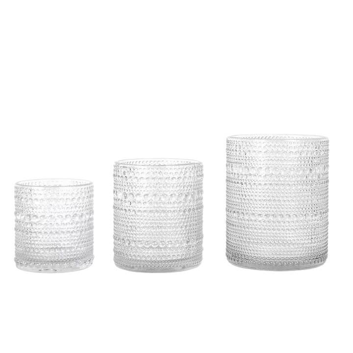 Romantic Round Glass Aromatherapy Candle Holder for Home Decor