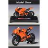 Welly 1/18 KTM RC 8C Alloy Street Sports Motorcycle Model Diecasts Metal Road Racing Motorcycle Model Simulation Childrens Gifts