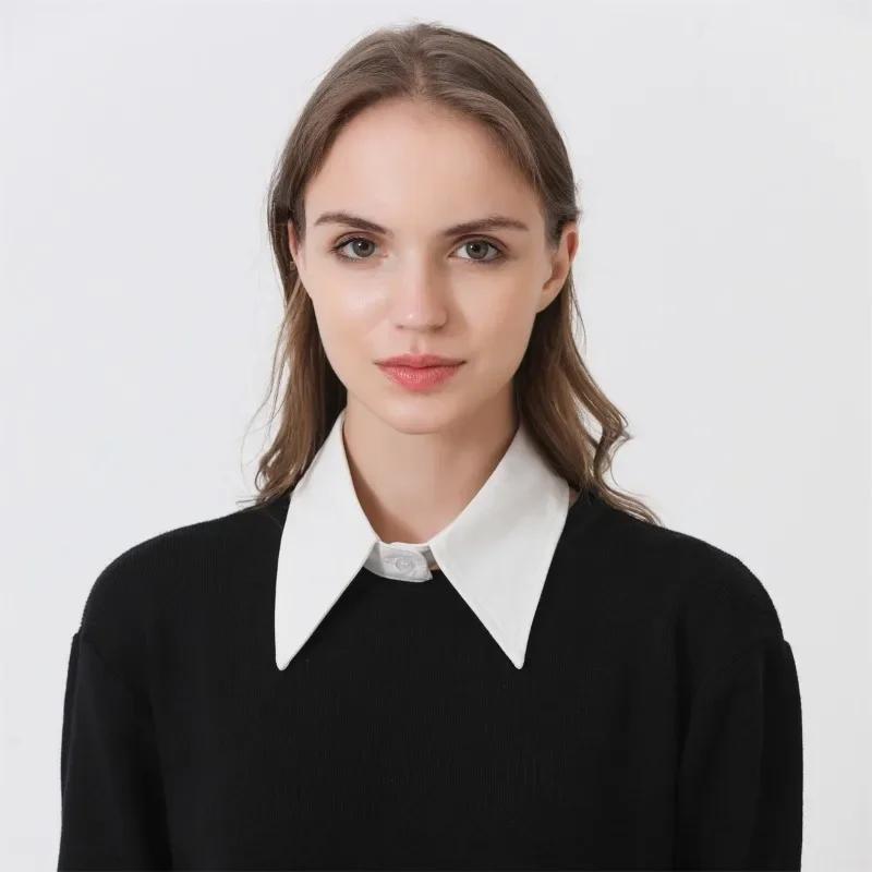 Chiffon Fake Collar Woman Korean Style Decoration Shirt Neck Tie Collar Business Formal Detachable Collar Clothes Decoration