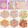 Visual Stacking Miniature Scene Collection PET 3D Pocket Cabin Scene Stickers  Kids