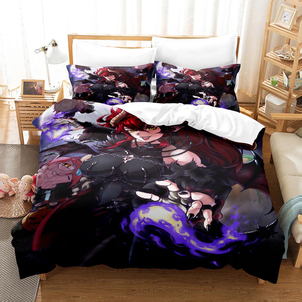 Hot Virtual Idol Zentreya Themed Bedding Set Skin Friendly Duvet Cover Pillowcases Cozy Indoor Sleeping Room Decoration