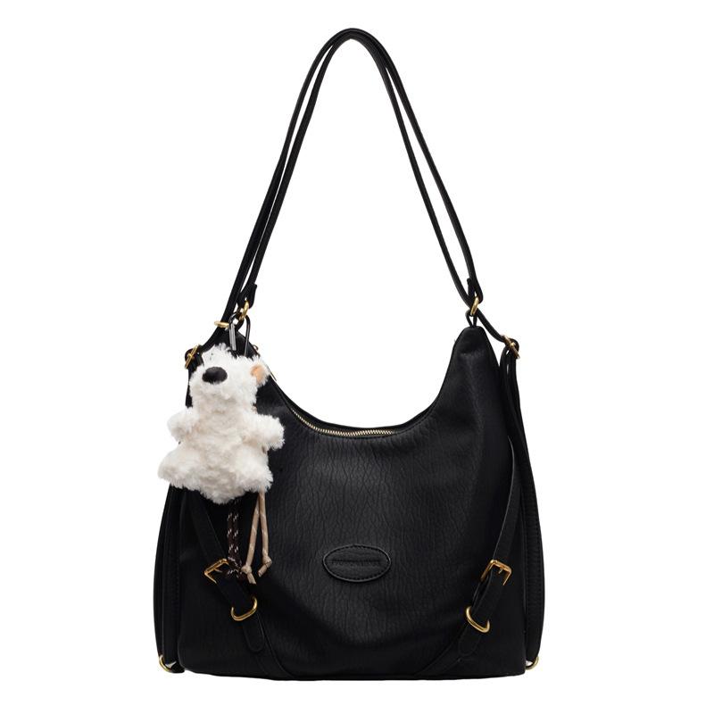 

Сумка большой вместимости Новый женский рюкзак Многоцелевая наплечная сумка-тоут no pendant чёрный