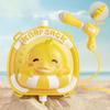 Children's backpack water gun toys 1pcs summer pull-out bared water gun beach water fight water play toy spray gun
