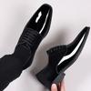Fashion Grace Classic PU Patent Leather Shoes Men Casual Lace Up Formal Office Work Shoes Party Wedding Oxfords Business Shoes