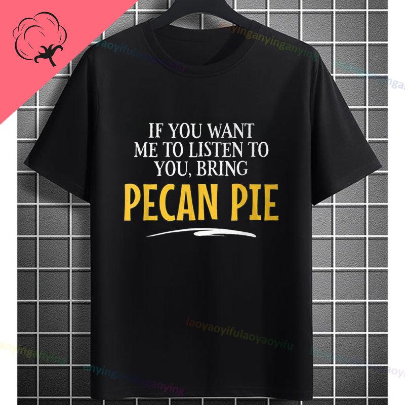 Unisex Funny Who Ate Half of The Chocolate Pecan Pie Graphic TShirt Round Neck 100 Cotton Shortsleeve Casual Outdoor Tshirt