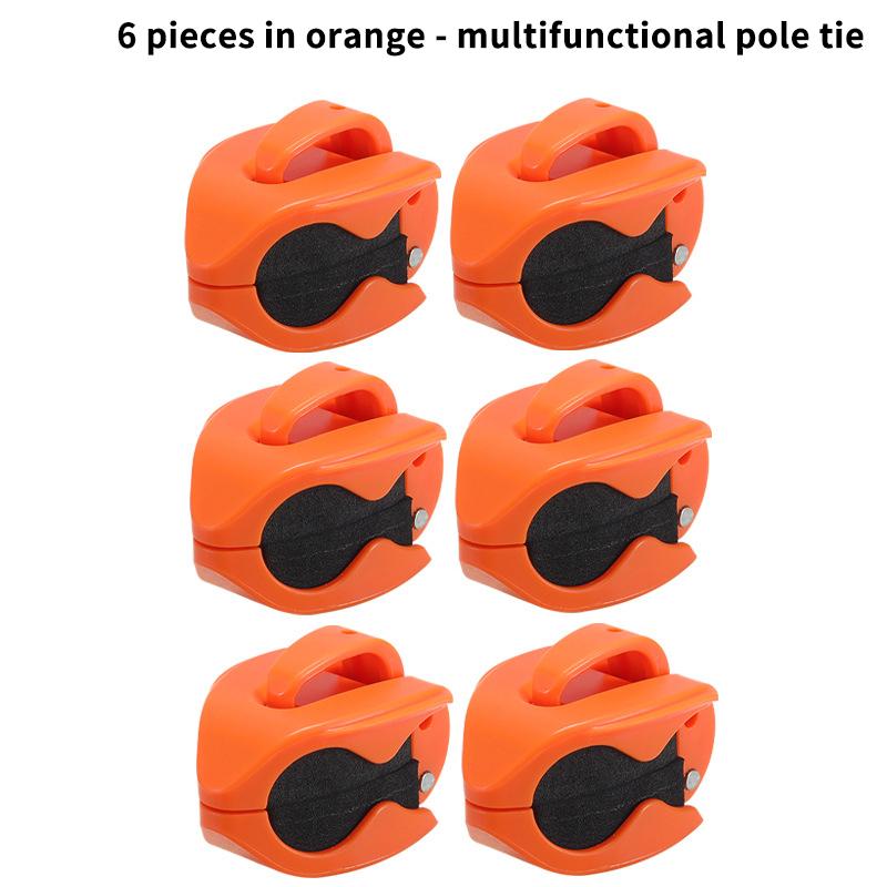 Neu 2-8 Stück Tragbarer Angelrutenhalter Angelruten-Fixierer Wandmontierte Angelruten-Gurte Klemme Multifunktionale Rutenhalter-Werkzeuge