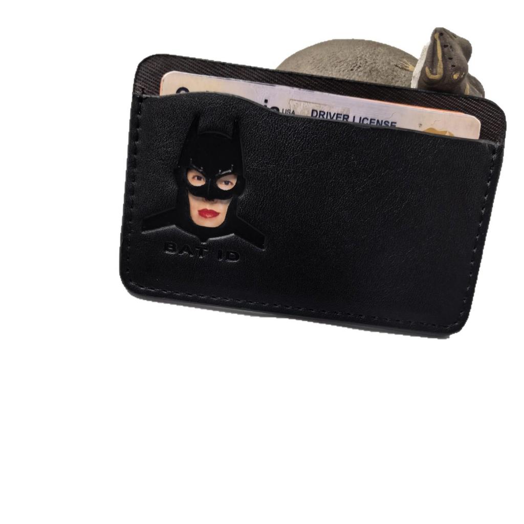 Men's Batman Card Holder Wallet with Multi-Card Slots and Hollowed-Out Design - Short Style