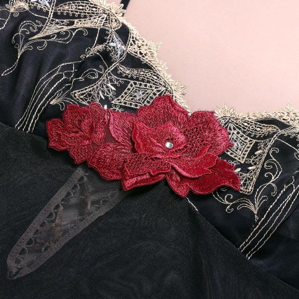 Himico 030 Series Slip Long Camisole Lingerie (OW-Off White, M)