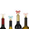 New Bowknot Wine Stopper Silicone Zinc Alloy Reusable Leakproof Bottle Plug Decorative Wine Saver For Home Bar Wedding Party