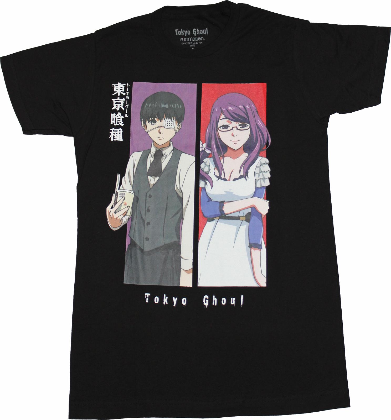 Tokyo Ghoul New Adult T-Shirt Ken Kaneki Rize Color Boxes XXL
